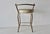 Vintage 1970s George Koch Gold Finish Faux Bamboo Vinyl Padded Swivel Vanity Stool Hollywood Regency For Sale - Image 4 of 16