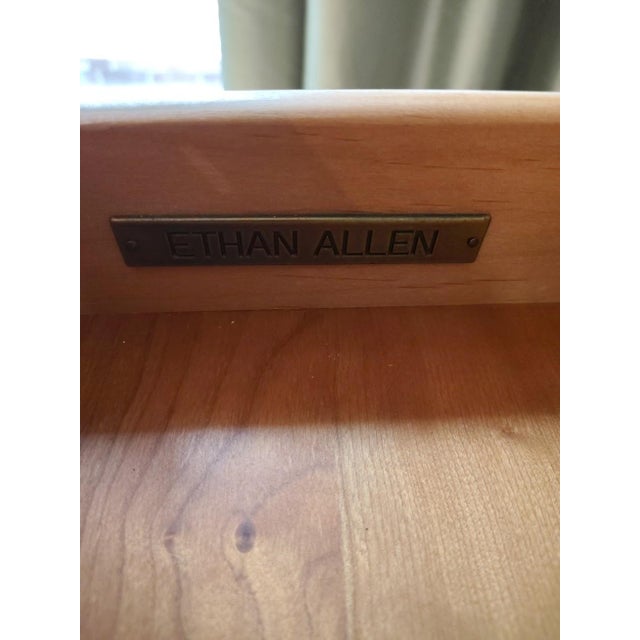 A Pair / Set of Louis Philippe Chests With Marble Top by Ethan Allen For Sale - Image 15 of 16