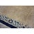 1930s Beige Open Field Light Blue Floral Shou Symbols Antique Chinese Peking Rug For Sale - Image 10 of 10