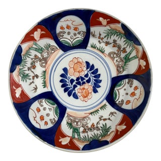 Antique Porcelain Japanese Imari Charger For Sale