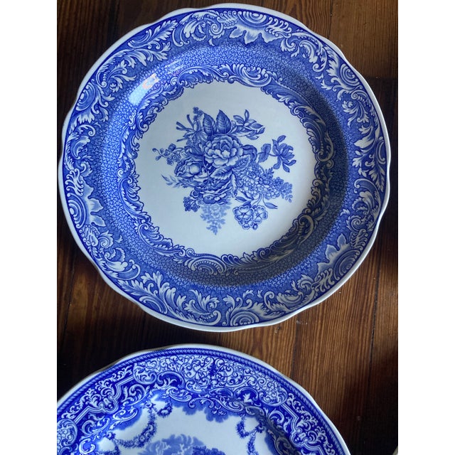 Set of 11 Room Collection Spode Blue Room Dinner Plates For Sale - Image 11 of 13
