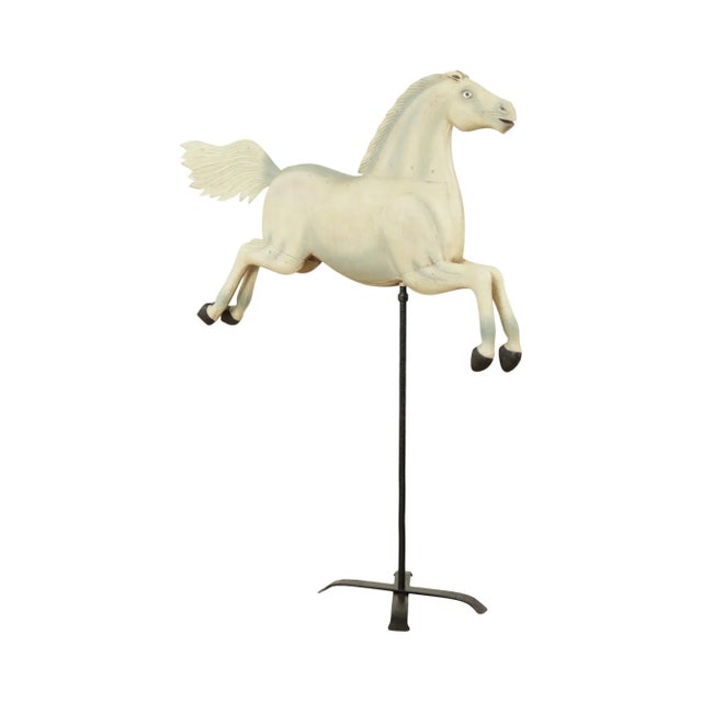 Reproduction Large Tin Horse Weathervane For Sale - Image 13 of 13