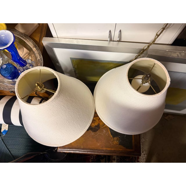 Green Vintage Green Glazed Ceramic Table Lamps Styled After David Cressey - Pair For Sale - Image 8 of 8