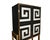 Glass Cabinet with Optical Effect in black and white, a masterpiece of modern craftsmanship that combines the timeless...