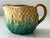 Antique 19th C Majolica Pineapple Pattern Creamer & Sugar C1880s. For Sale - Image 12 of 12