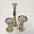 1990s Vintage Boho Chic Modern West Elm Attributed Mercury Glass Candleholders - Set of 3. For Sale - Image 10 of 12