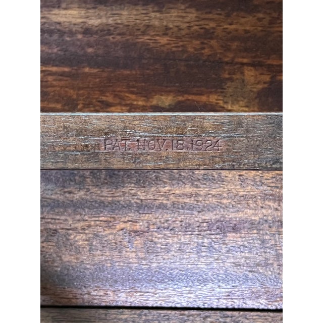 Antique English Walnut Gate Leg Occasional Table, Rectangular, 1920s For Sale - Image 15 of 16