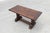 Brown Dark Oak Coffee Table with Spiral‑Turned Trestle Legs, France, 1915 For Sale - Image 8 of 13