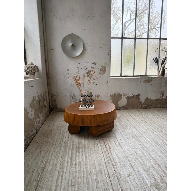 Brutalist Log Coffee Table, 1950s For Sale - Image 12 of 18
