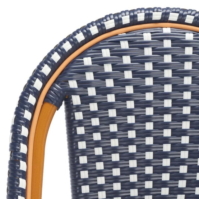 Navy Blue California Counter Stool - Navy/White For Sale - Image 8 of 12