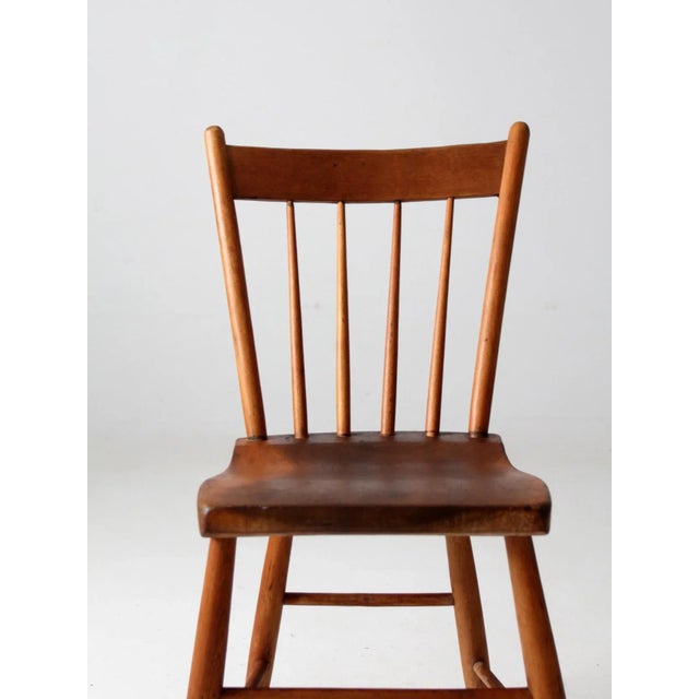 Farmhouse Antique Primitive Farmhouse Chair For Sale - Image 3 of 12