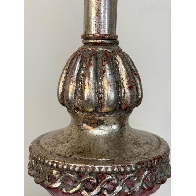 Mid 20th Century Murano Barovier & Toso Style Pink Bullicante Glass Table Lamps - a Pair For Sale - Image 12 of 18