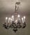 Ten Light Baroque Chandelier Vintaged Silver-Metal Foliate Design For Sale - Image 10 of 13