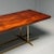Early 21st Century Contemporary, Modern Rectangular Dining Table, Burlwood Veneer, Gilt Metal For Sale - Image 5 of 9