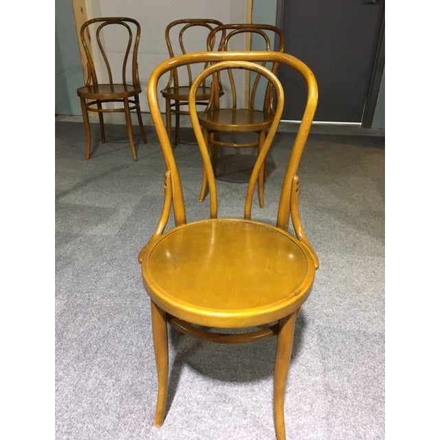 Vintage Bentwood Bistro Chairs Set of 4 Chairish