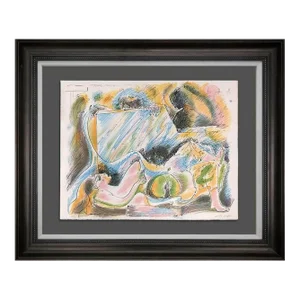 Andre Masson Lithograph Hand Signed Limited No. 108 Original W/Archival Frame