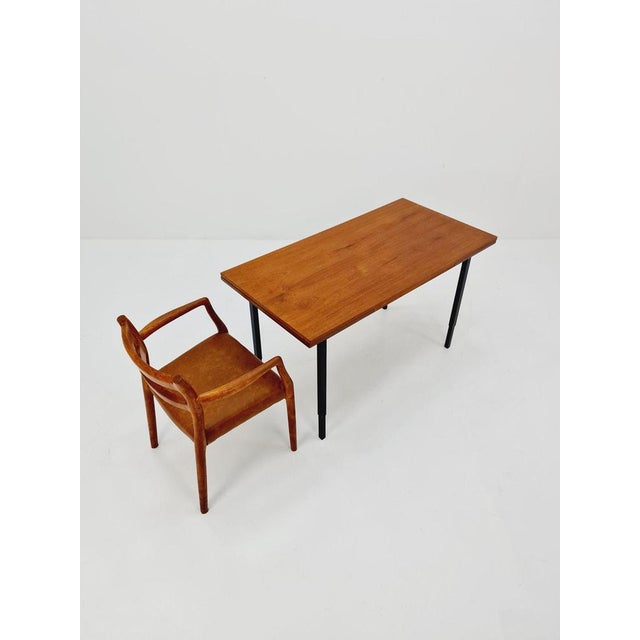 Vintage German Teak Extendable Dining Table, 1950s For Sale - Image 3 of 11