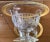 1920s Cut Glass Footed Compote Dish With Chased Gold Florentine Trim For Sale - Image 10 of 12