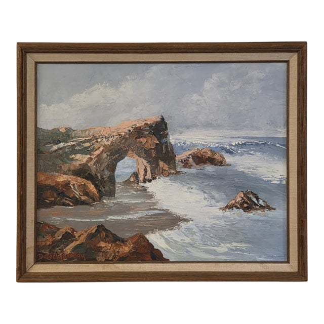 Dorothy A. Gordoy Santa Cruz Natural Bridges California Coastal Oil Painting For Sale
