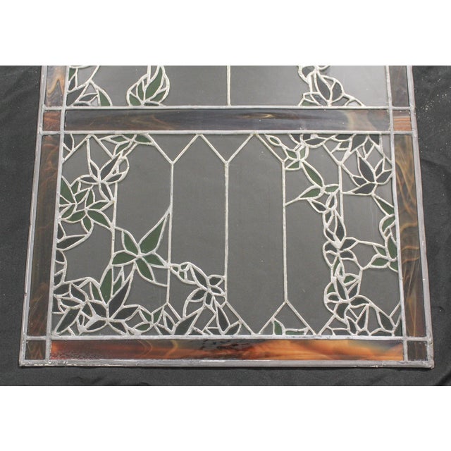 Set of 3 Vintage Stained Glass Window Panels Chairish