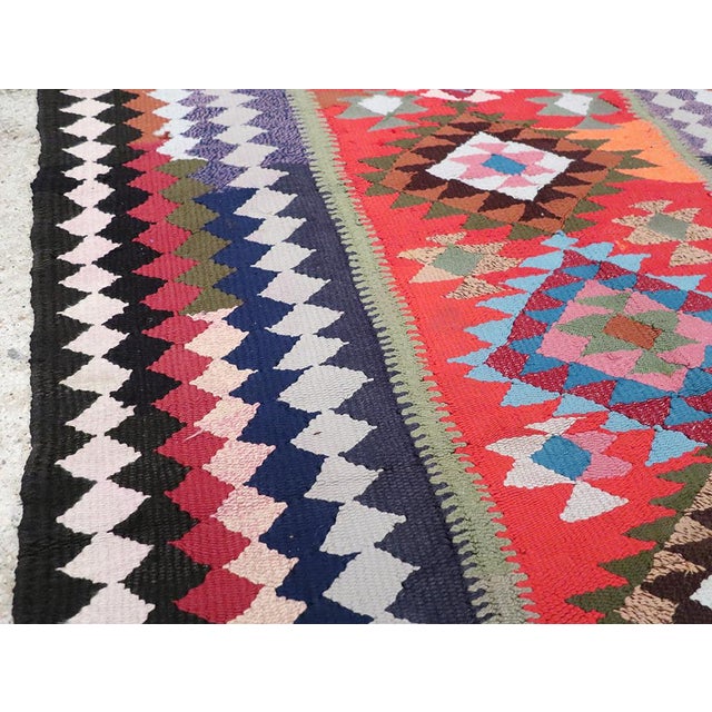 Mid 20th Century Galerie Shabab Collection Mid-20th Century Persian Flatweave Kilim Rug For Sale - Image 5 of 10