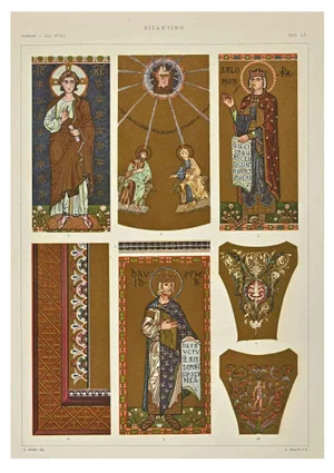 A. Alessio, Byzantine Decorative Style, Chromolithograph
