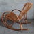 1960s Italian Rocking Chair in Rattan and Curved Bamboo, 1960s For Sale - Image 5 of 18