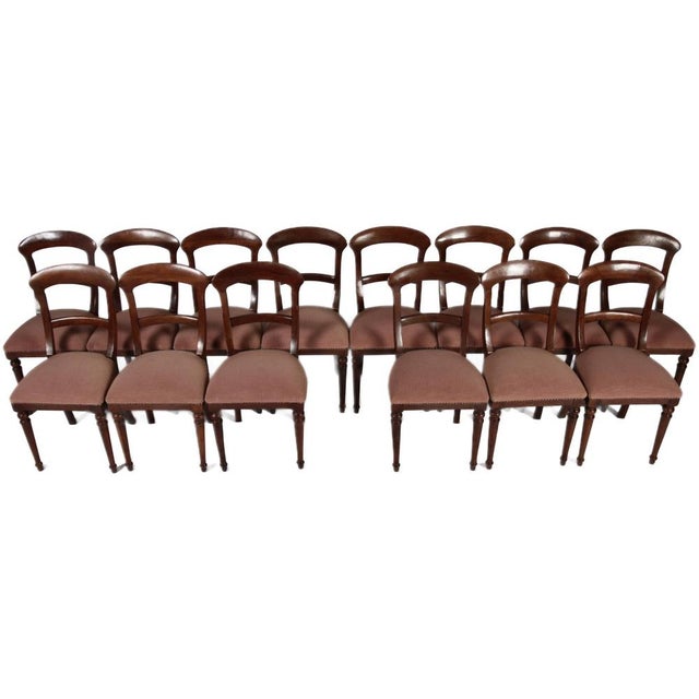Hollywood Regency Antique Biedermeier Chairs, 1900s, Set of 14 For Sale - Image 3 of 18