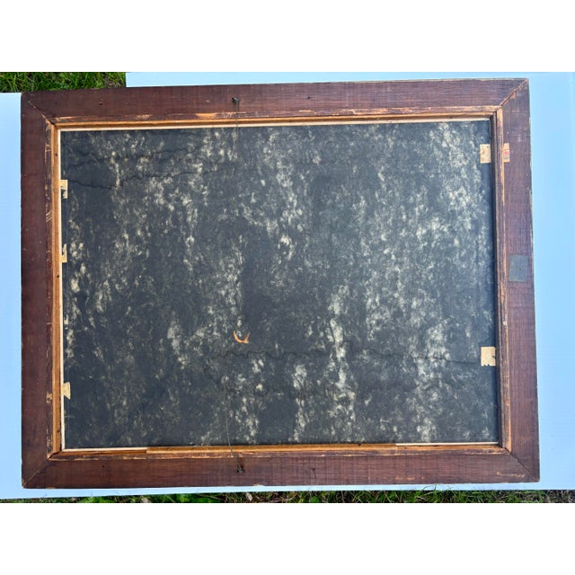 Midcentury 1952 Cityscape Painting, Framed For Sale In Dallas - Image 6 of 6