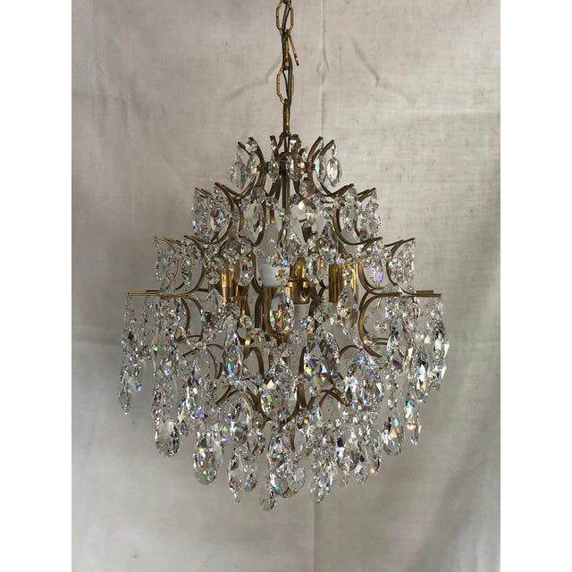 1960s Vintage Chandelier in Lead Crystal, Italy, 1960s For Sale - Image 5 of 18