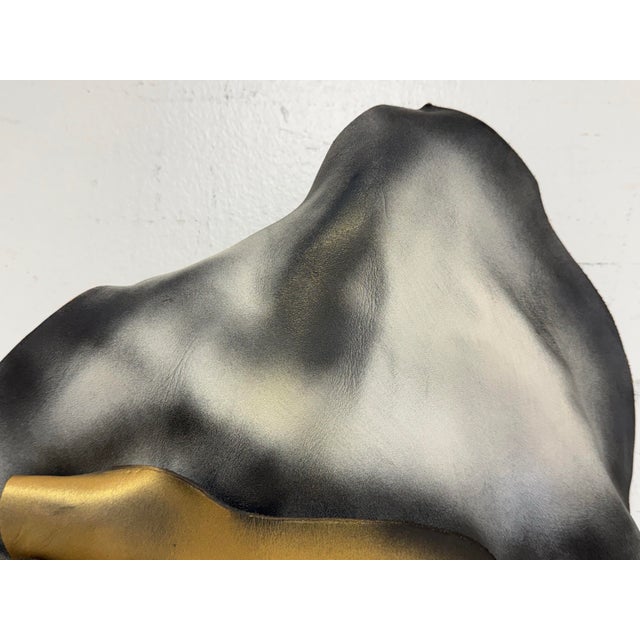 Dominique Caron Handmade Leather Art Mask For Sale In San Francisco - Image 6 of 12