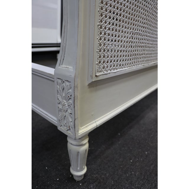 2020s Ethan Allen French Provincial Cane Queen Bed For Sale - Image 5 of 18