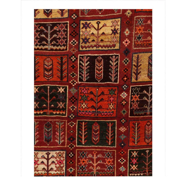 Pasargad DC Fine Hand Knotted Vintage Bakhtiari Rug For Sale - Image 4 of 4