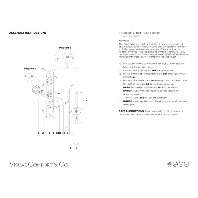 Modern Kelly Wearstler for Visual Comfort Signature Fosse 28" Linear Tube Sconce in Bronze with Alabaster For Sale - Image 3 of 11