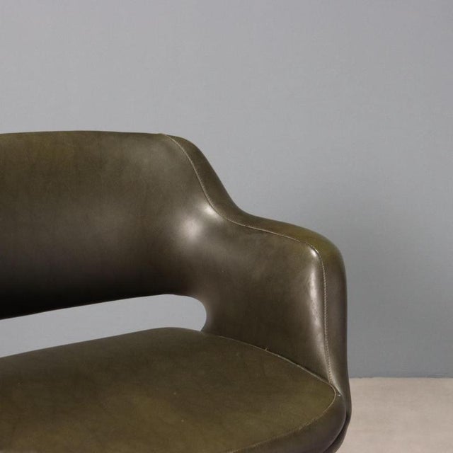 Vintage Armchair in Leatherette and Chromed Metal, 1960s For Sale - Image 5 of 12