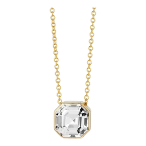 Syna Yellow Gold Rock Crystal Necklace