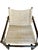 McGuire Attributed to Forbes for McGuire Vintage Campaign Safari Lounge Chairs in Woven Silk & Wood – Pair For Sale - Image 4 of 18
