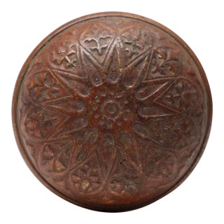 Antique Bronze Vernacular Lockwood Passage Door Knob For Sale