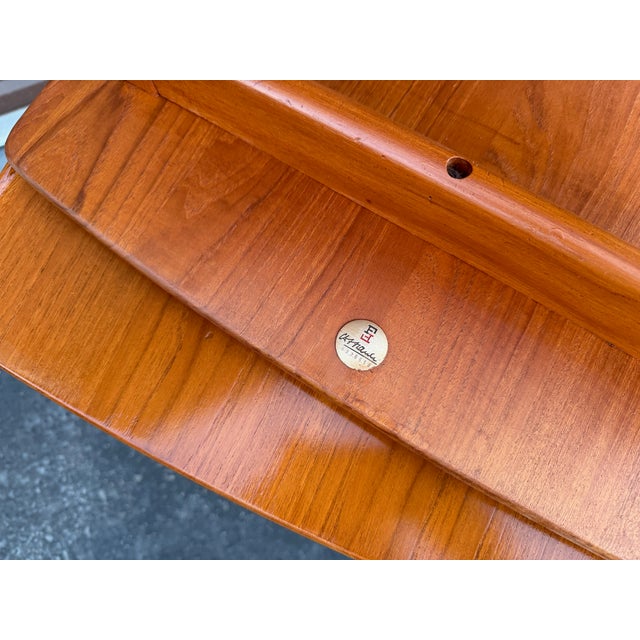 Vintage Danish Modern Matching Pair of Teak Side Tables by Tove and Edvard Kindt-Larsen for France and Son For Sale In Los Angeles - Image 6 of 6