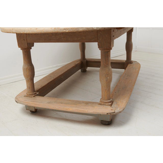 Swedish Baroque Pine Centre Table, 1758 For Sale - Image 6 of 13