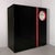 Mobile Bar or Highboard in Black Lacquered Wood by Giotto Stoppino and Ludovico Acerbis for Acerbis, 1984, in Very Good...