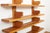 Wall Shelf B17 Bookcase for Wall Mounting in Elm Wood by Pierre Chapo, 1967 For Sale - Image 6 of 13