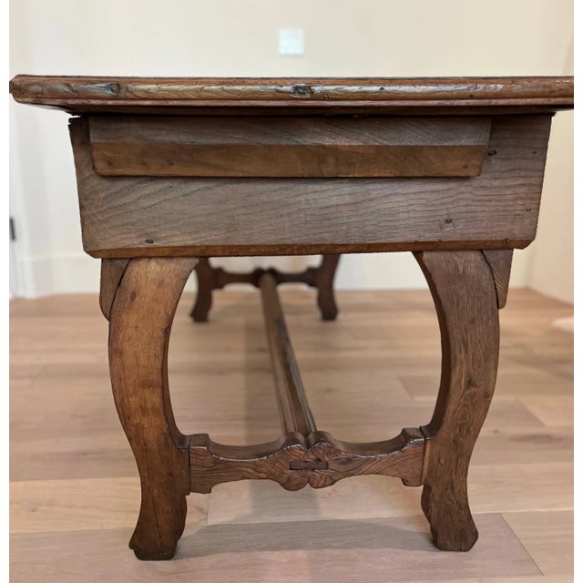 18th Century Spanish Chestnut Lyre Console Table For Sale - Image 10 of 13