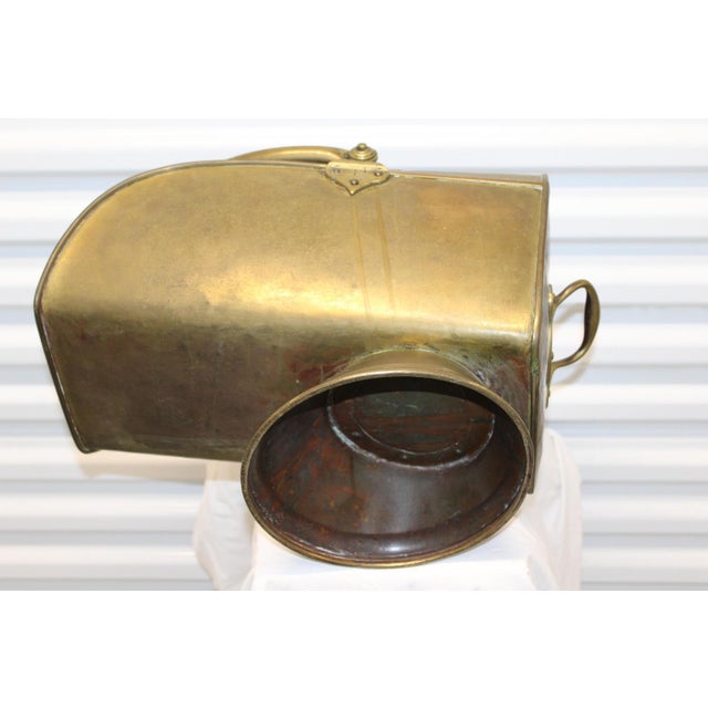 Brass Coal and Log Bucket with Handles For Sale - Image 14 of 15