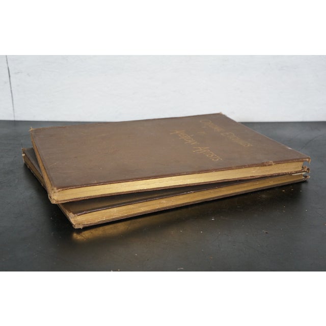 Brown Antique 1883 Original Etchings by American Artists Hb Folio Art Book For Sale - Image 8 of 18