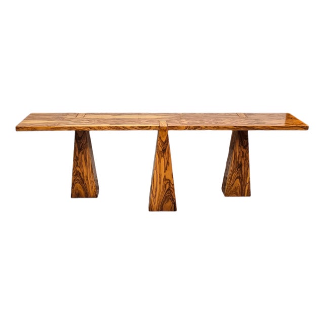 Mid-Century Console Table in Wood For Sale