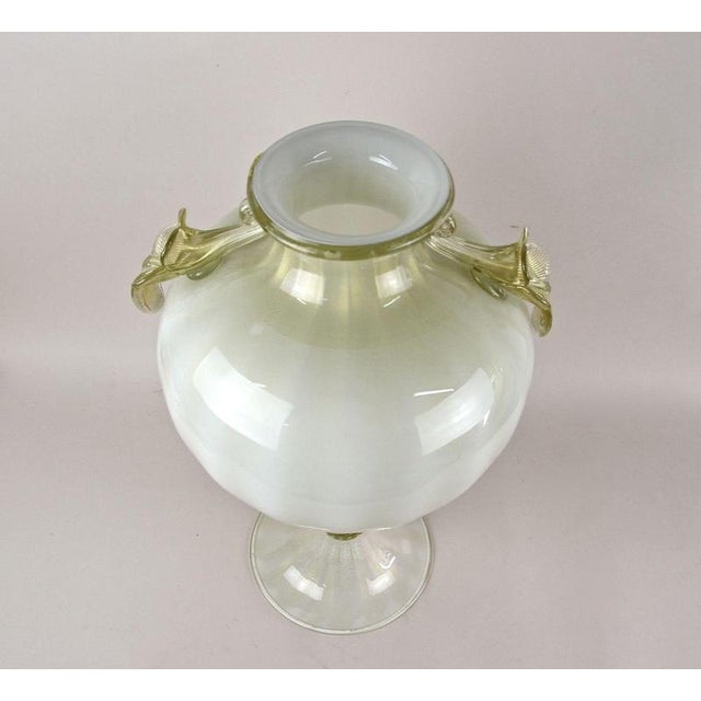 Murano Amphora Vase attributed to Gabbiani Venice, Italy, 2000s For Sale - Image 15 of 18