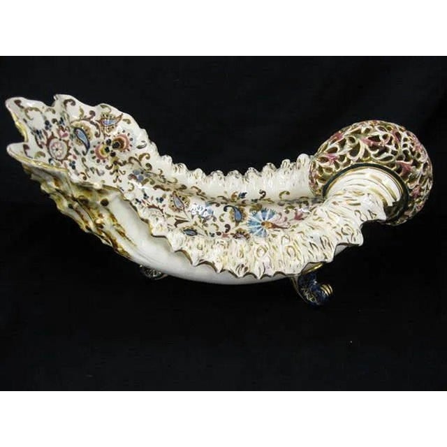 Fischer Budapest Majolica Jardinière Centerpiece | Hungarian Art Pottery | Mid-19th Century An exceptional 19th-century...