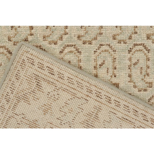 Textile Rug & Kilim’sTribal Style Rug in Blue With Beige-Brown Paisley Patterns For Sale - Image 7 of 8