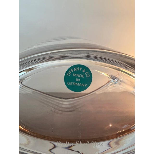 Transparent Vintage Tiffany & Co. Glass Vase For Sale - Image 8 of 12